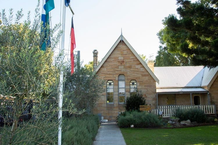Front of the heritage listed school building.